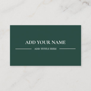 Business Logo QR Code   Green Modern Professional Card