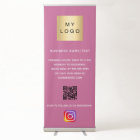 Business logo qr code instagram green dark pink
