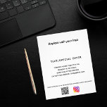 Business logo qr code instagram promotion flyer<br><div class="desc">You can add a background color to match your brand.  Personalize and add your business logo,  name,  address,  your text,  your own QR code to your instagram account.</div>