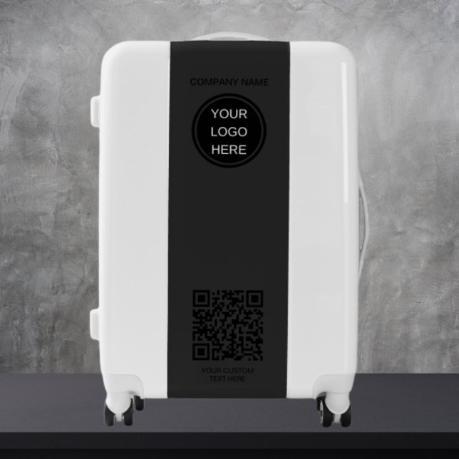 Business Logo QR Code l  Black & Gray Professional Luggage (Creator Uploaded)