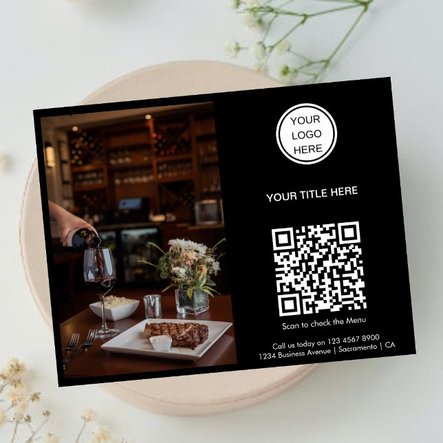 Business Logo & QR Code l Professional Photo Promo Flyer (Creator Uploaded)