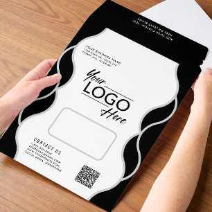 Business Logo QR Code Large Promotional Envelope Mailers