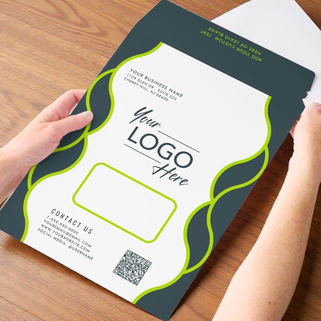 Business Logo QR Code Large Promotional Envelope Mailers (Business Logo QR Code Large Promotional Envelope Mailers)