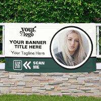 Business Logo QR Code Photo Indoor Outdoor Green
