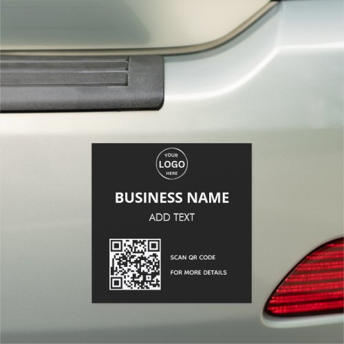 Business Logo QR Code  Promote Car Magnet 