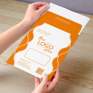 Business Logo QR Code Promotional Envelope Mailers