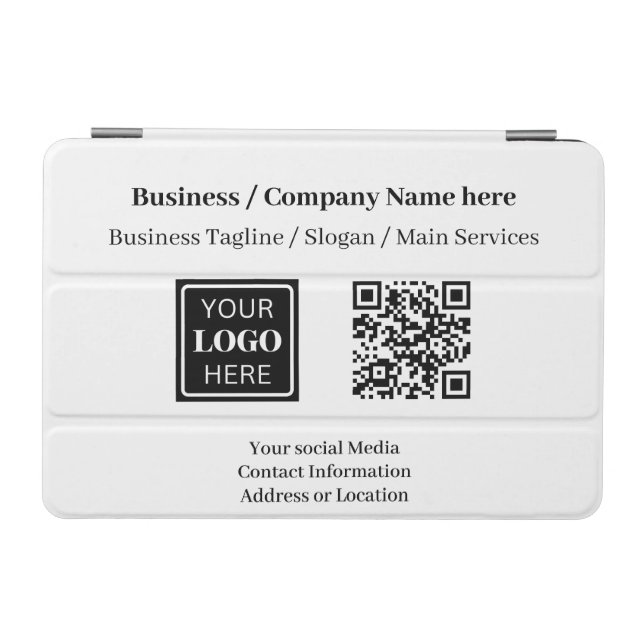 Business Logo QR code Promotional iPad Mini Cover (Horizontal)