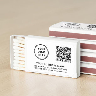 Business Logo QR Code Promotional Matchboxes