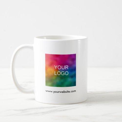 Business Logo QR Code Scan Me Modern Simple Coffee Mug