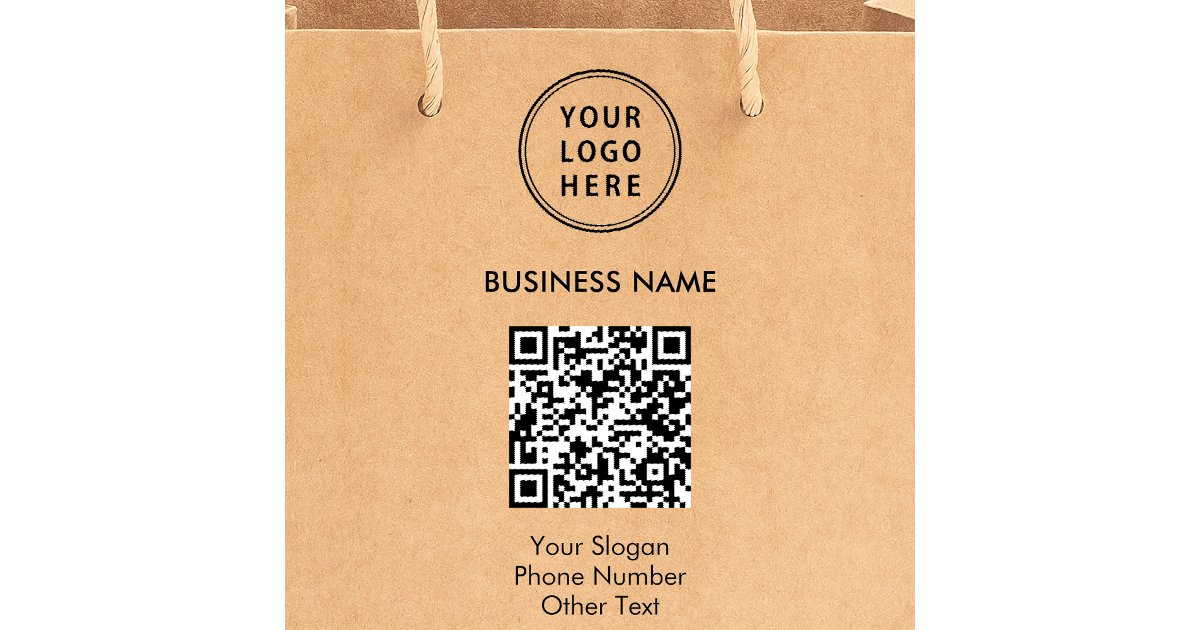 Business Logo QR Code Self-inking Stamp | Zazzle