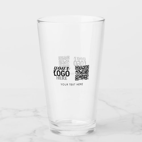 Business Logo QR Code  Text Customer Gifts  Glass