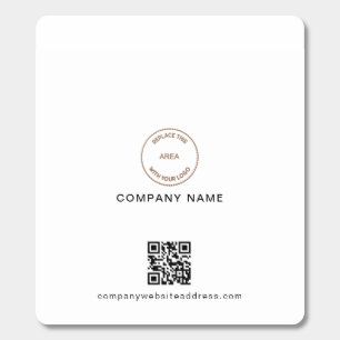 Business Logo QR Code Website Promotional White Breath Savers® Mints
