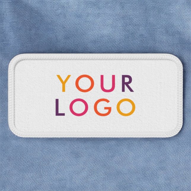 Business Logo Rectangle White Patch (Creator Uploaded)