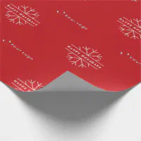 Custom company logo branded business gifts black wrapping paper