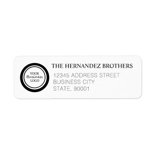 Business Logo Return Address Label