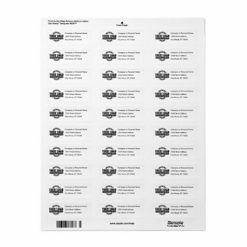 Business Logo Return Address Label | Zazzle