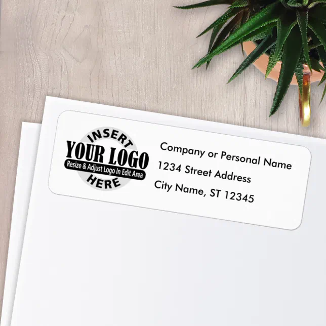 Business Logo Return Address Label | Zazzle