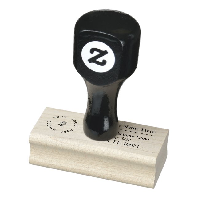 Business Logo Return Address Rubber Stamp (Stamp)