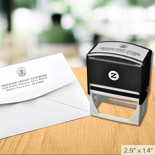 Business Logo Return Address Self_inking Stamp