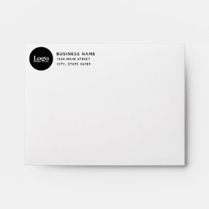 Business Logo Return Address White Envelope