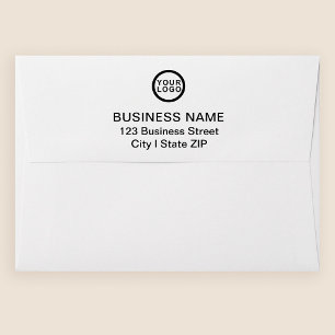 Business Logo Return Address White Envelope