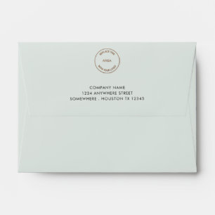 Business Logo Return Name Address Powder A6 Envelope