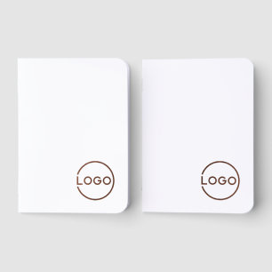 Business Logo Rose Gold Foil Pocket Notebook Set