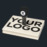Business Logo Rubber Stamp<br><div class="desc">Create your own business Logo rubber stamp adding your own company logo,  photo,  clipart or any image. Add additional personalized text,  corporate info,  website,  slogan. This rubber stamp is avaiable with and without handle,  in large,  medium and small sizes,  no minimum order.</div>