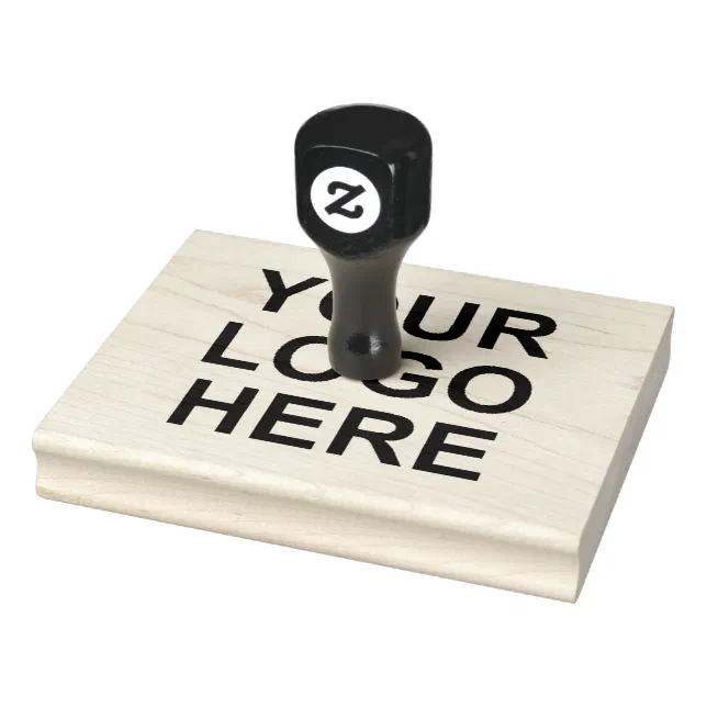 Business Logo Rubber Stamp | Zazzle