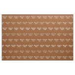 Business Logo Seamless Pattern on Brown Fabric