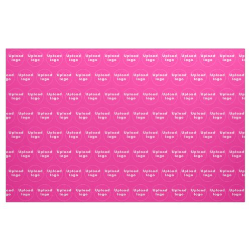 Business Logo Seamless Pattern on Pink Fabric