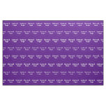 Business Logo Seamless Pattern on Purple Fabric
