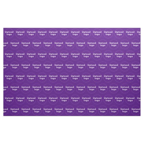 Business Logo Seamless Pattern on Purple Fabric