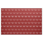 Business Logo Seamless Pattern on Red Fabric