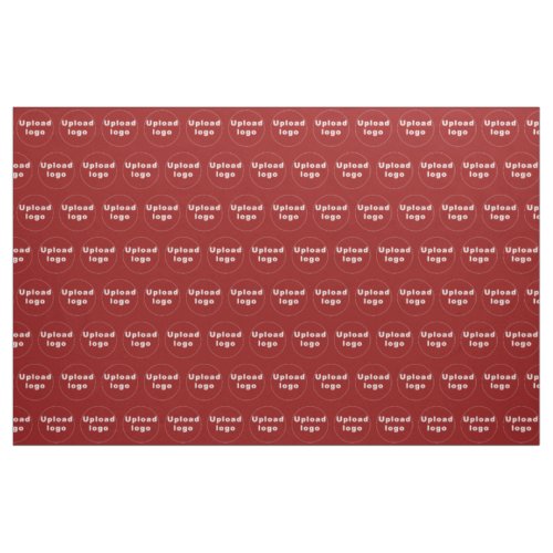 Business Logo Seamless Pattern on Red Fabric