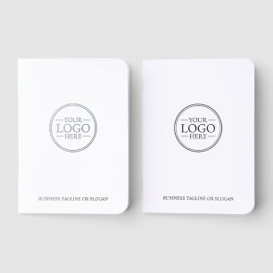Business Logo Silver Foil Pocket Notebook Set