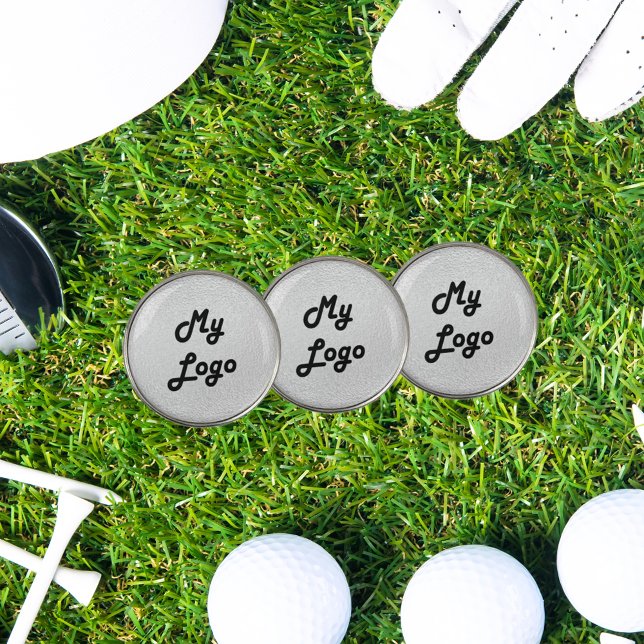 Business logo silver golf ball marker (Creator Uploaded)