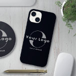 Business logo Simple Clean Minimal Brand Black Case-Mate iPhone 14 Case<br><div class="desc">Personalized iPhone Case with a simple minimal design. Add your logo and text.</div>