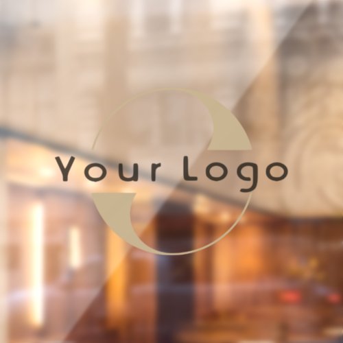 Business logo Simple Clean Minimal Brand Company Window Cling