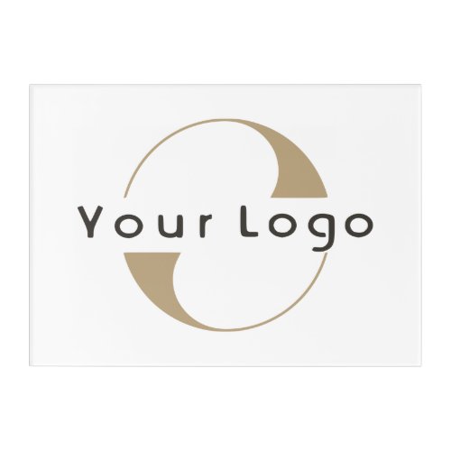 Business logo Simple Clean Minimal Company Brand Acrylic Print