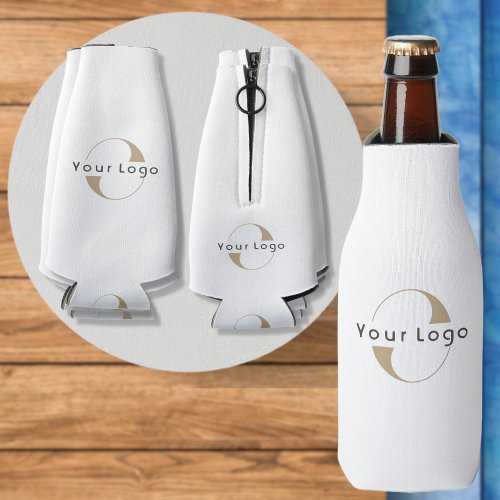 Business logo Simple Clean Minimal Company White  Bottle Cooler