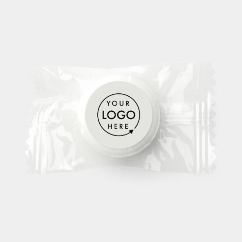 Business Logo Simple Gray Promotional Swag Life Saver Mints