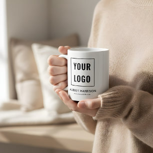 Business Logo Simple Minimal Coffee Mug