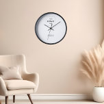 Business Logo Simple Minimal White Clock<br><div class="desc">Elevate your brand’s presence and leave an indelible mark with our personalized clock. It’s more than just a timepiece; it’s a symbol of your business’s dedication,  professionalism,  and commitment to making every second count. Make your brand’s mark on time with this exceptional personalized clock.</div>