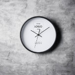 Business Logo Simple Minimal White Clock<br><div class="desc">Elevate your brand’s presence and leave an indelible mark with our personalized clock. It’s more than just a timepiece; it’s a symbol of your business’s dedication,  professionalism,  and commitment to making every second count. Make your brand’s mark on time with this exceptional personalized clock.</div>