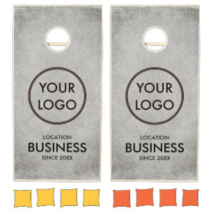 Business Logo Simple Minimalist Grunge Abstract Cornhole Set