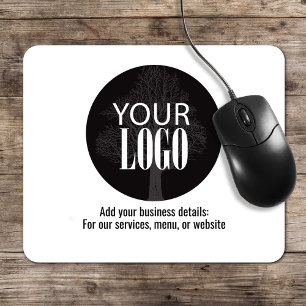 Business Logo Simple Minimalist  Mouse Pad