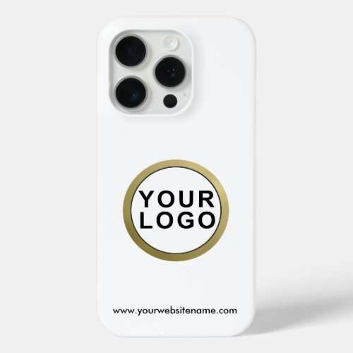 Business Logo Simple Modern iPhone 15 Pro Case
