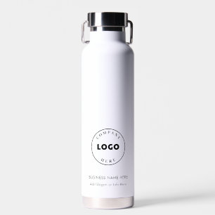 Business Logo Simple Modern Employees Swag Water Bottle