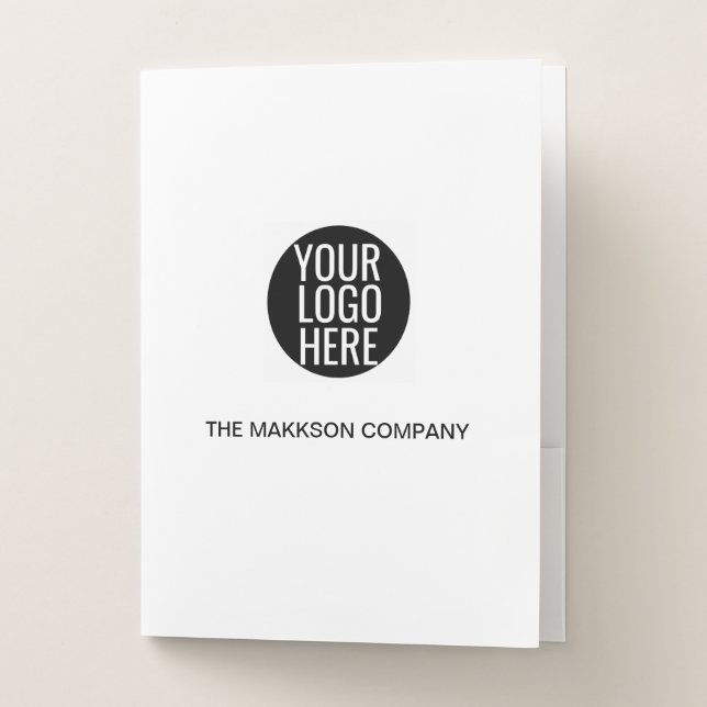Business Logo Simple Modern Marketing Promo  Pocket Folder (Front)